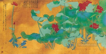 Chino Painting - Chang dai chien lotus 28 chinos antiguos